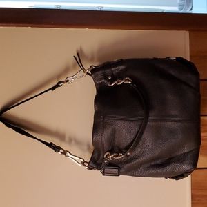 Coach Perla black leather shoulder/hobo bag